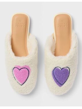 Roller Rabbit x Target Disco Hearts Wave Fuzzy House Slippers